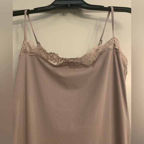 Skims Fits Everybody Lace Long Slip Dress Zinc size Medium NWT Limited Edition - Picture 5 of 10